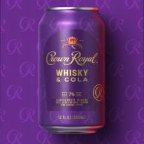 Crown Royal Whiskey & Cola 4-Pack Cans (355ml)
